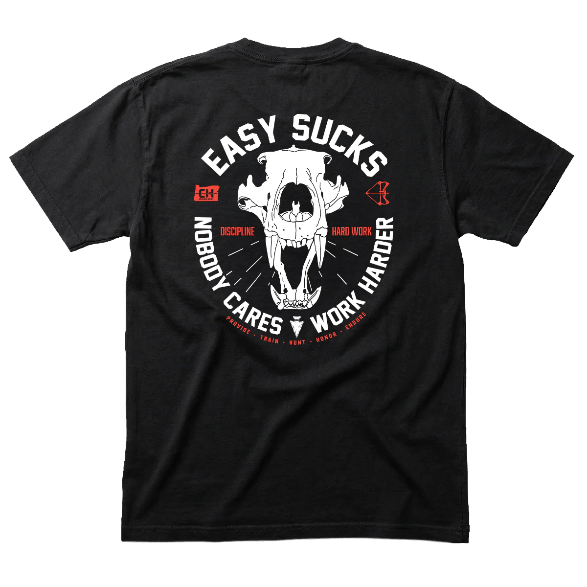 EASY SUCKS BEAR SKULL T-SHIRT - Image 4