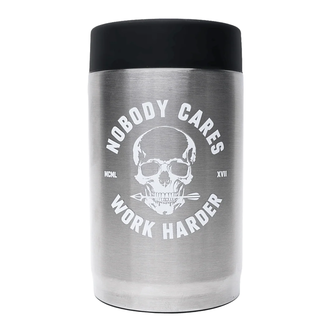 NOBODY CARES SKULL GRIZZLY GRIP CAN