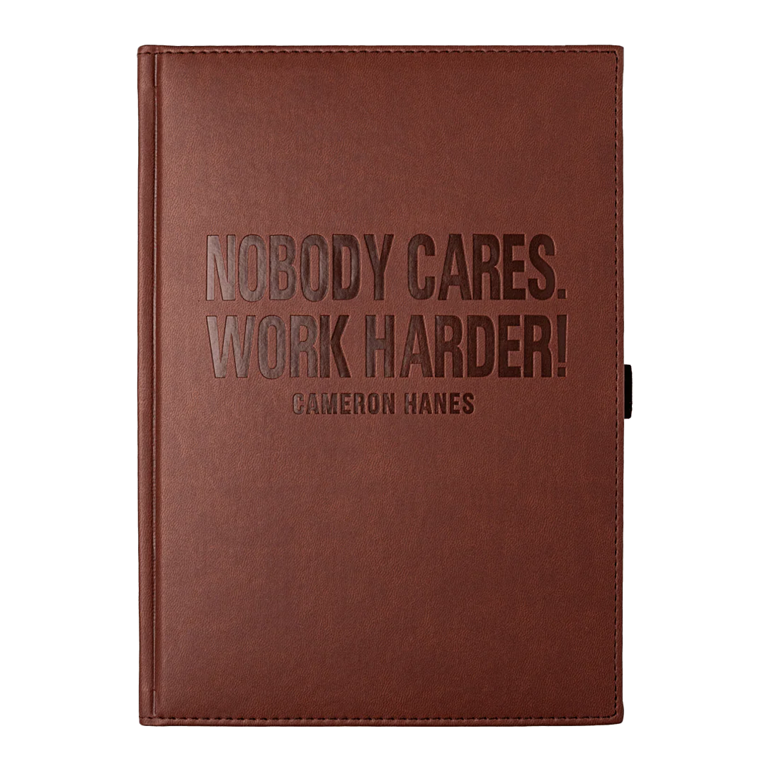 NOBODY CARES OG LEATHER JOURNAL