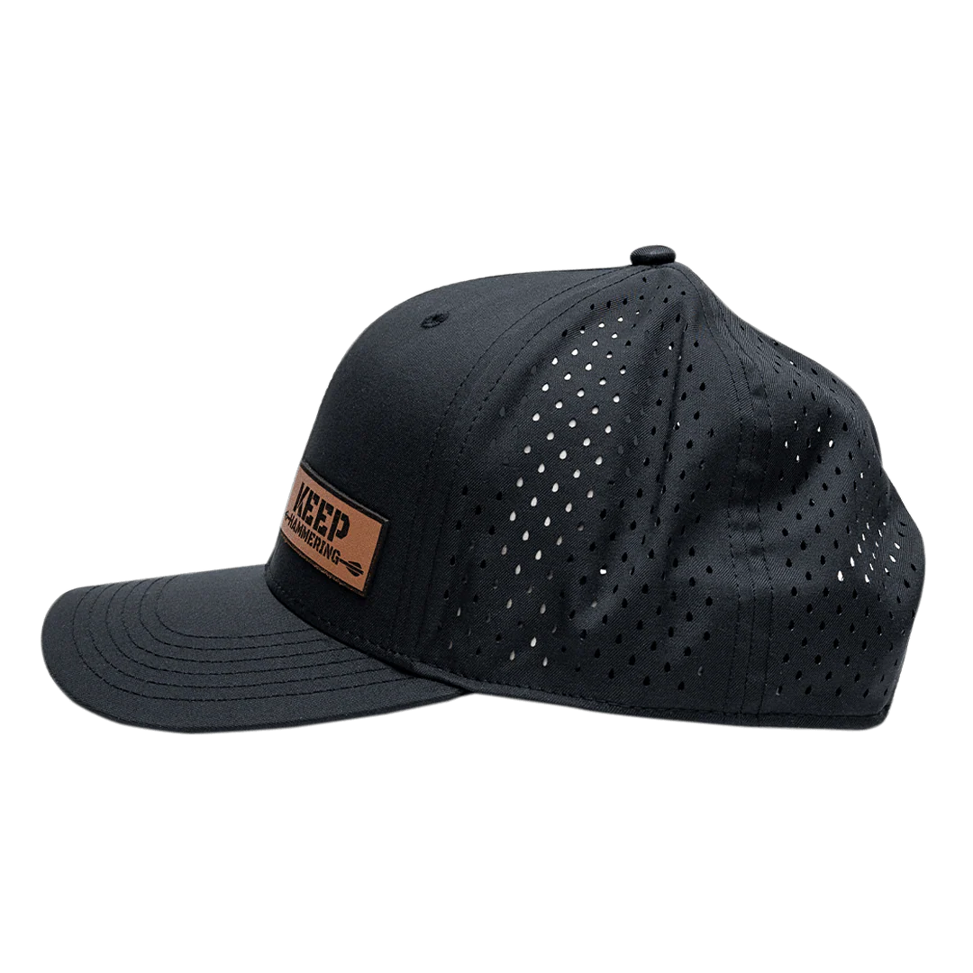 KEEP HAMMERING OG LEATHER PATCH HAT - Image 3