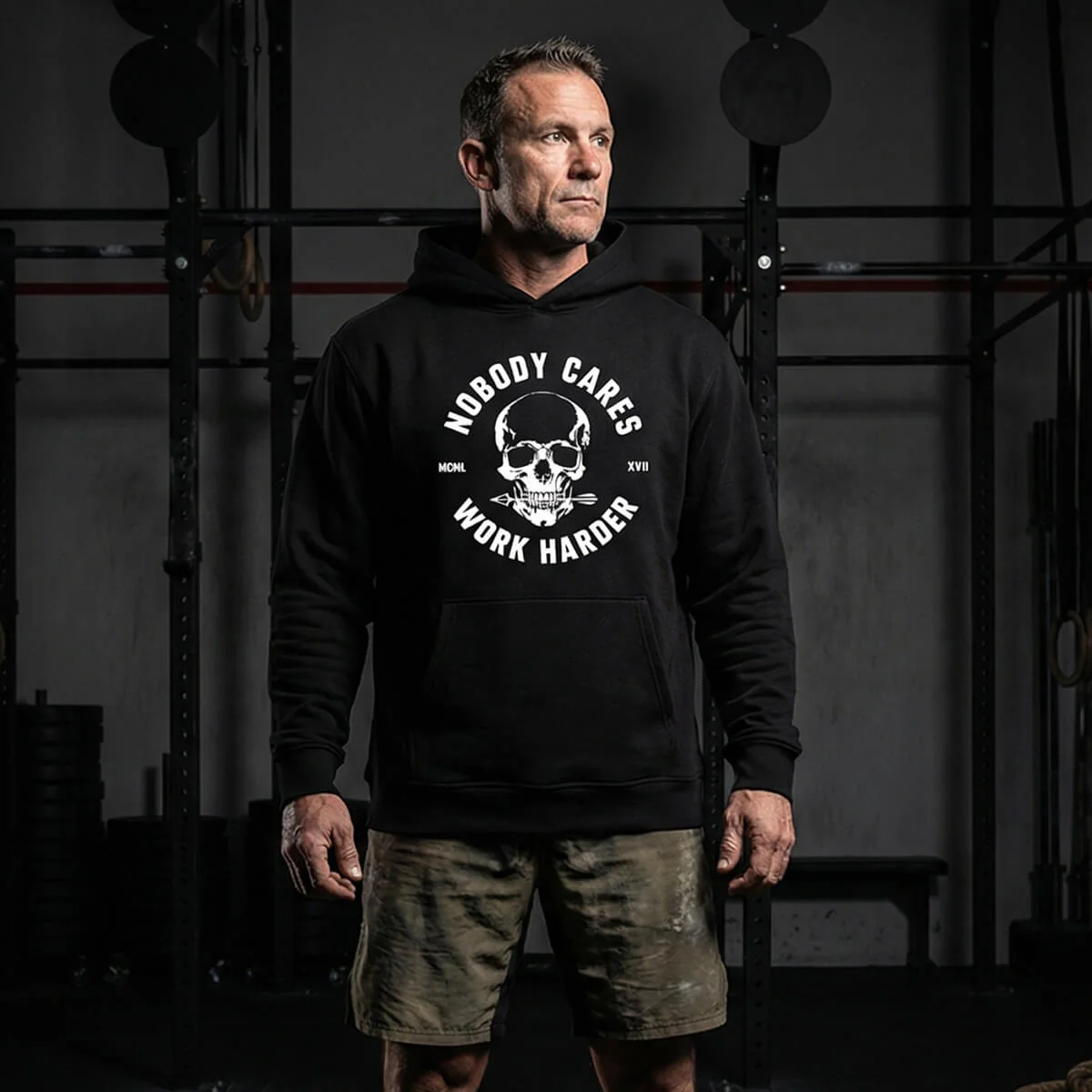NOBODY CARES SKULL PREMIUM HOODIE - Image 3