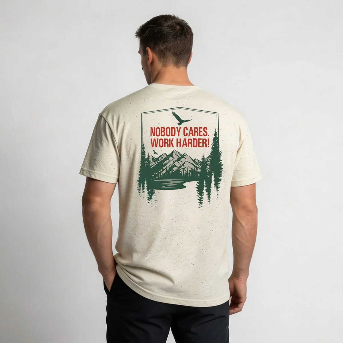 NOBODY CARES MOUNTAIN PEAK T-SHIRT - Image 3