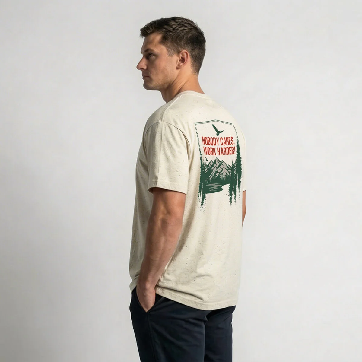 NOBODY CARES MOUNTAIN PEAK T-SHIRT - Image 6