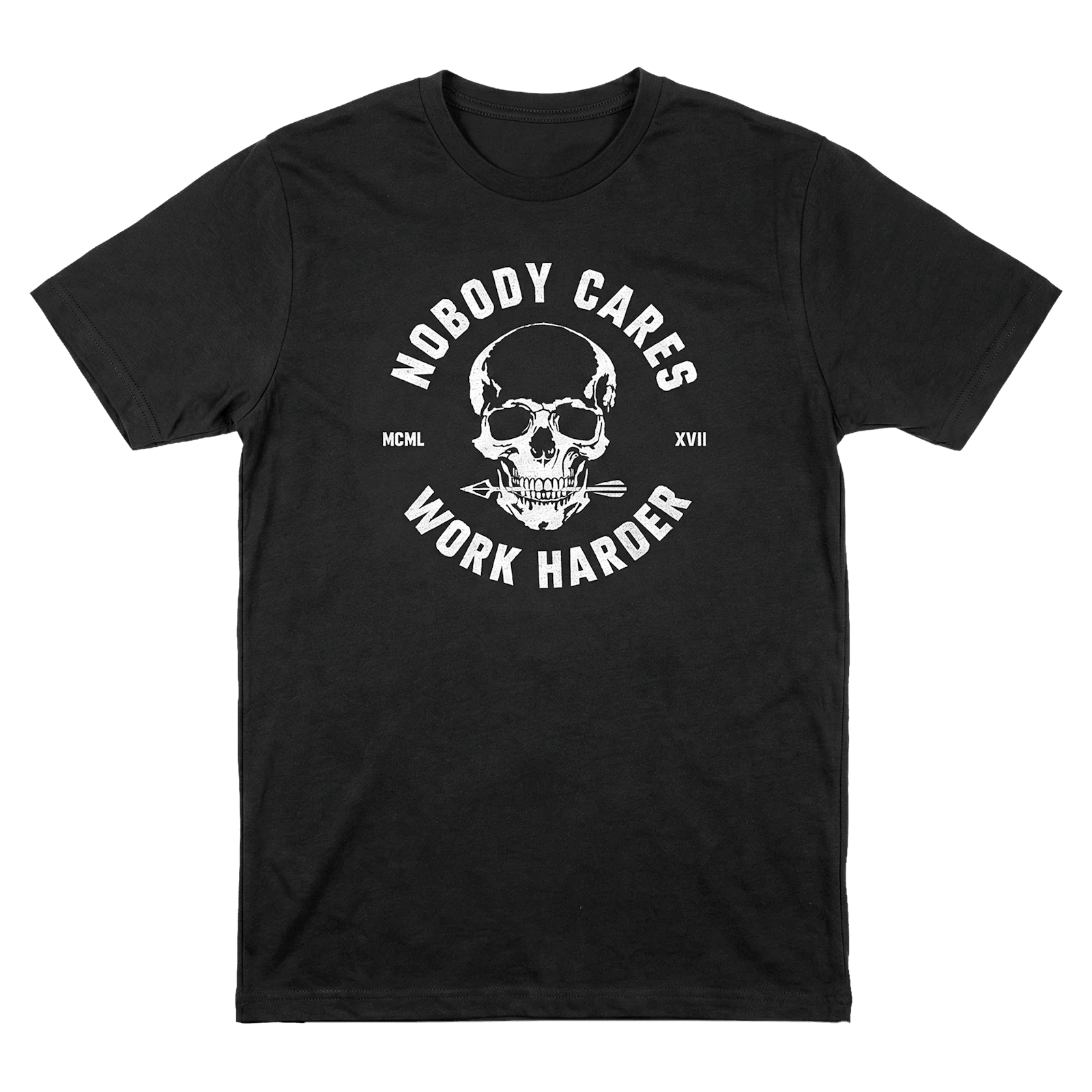 NOBODY CARES SKULL T-SHIRT - Image 3