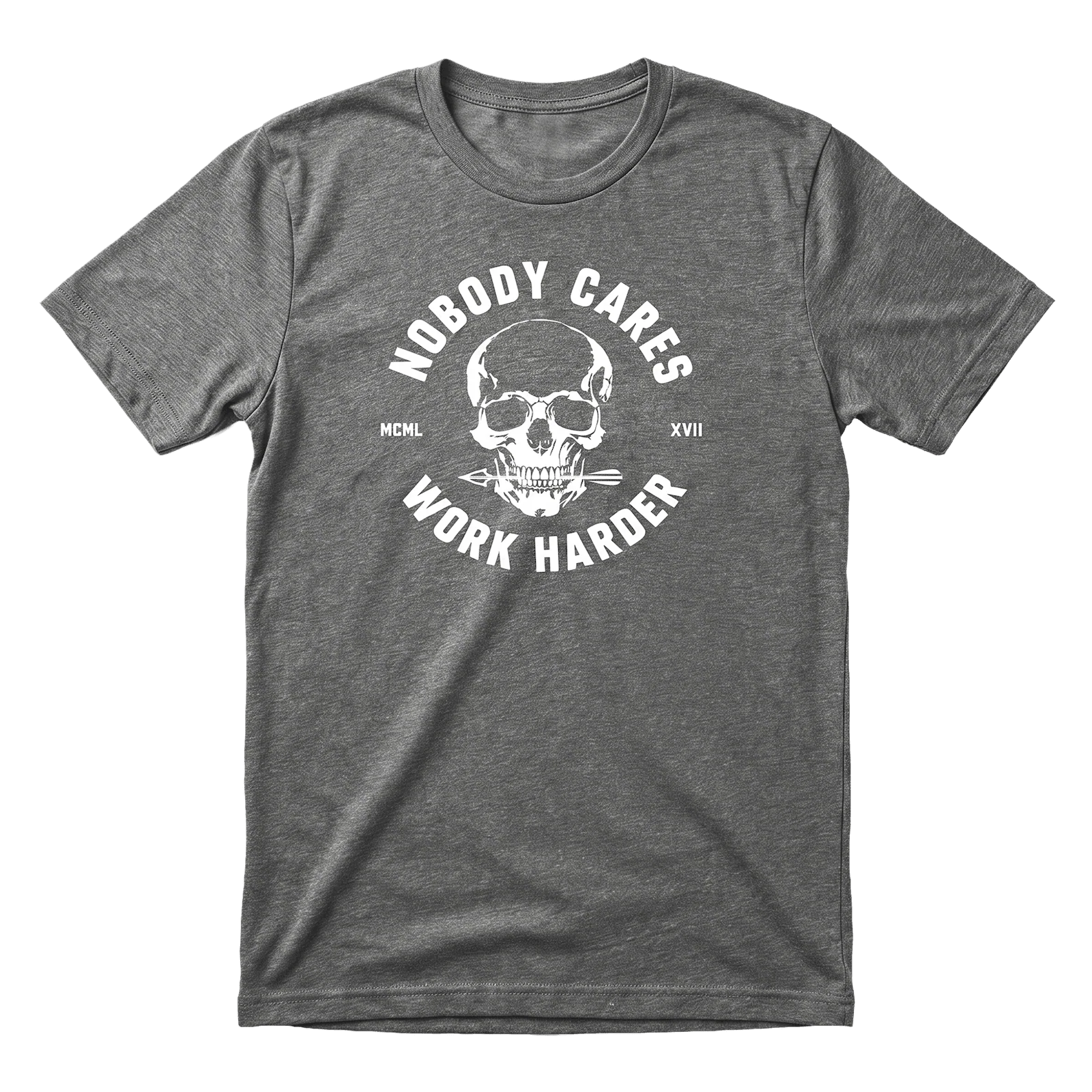 NOBODY CARES SKULL T-SHIRT - Image 4