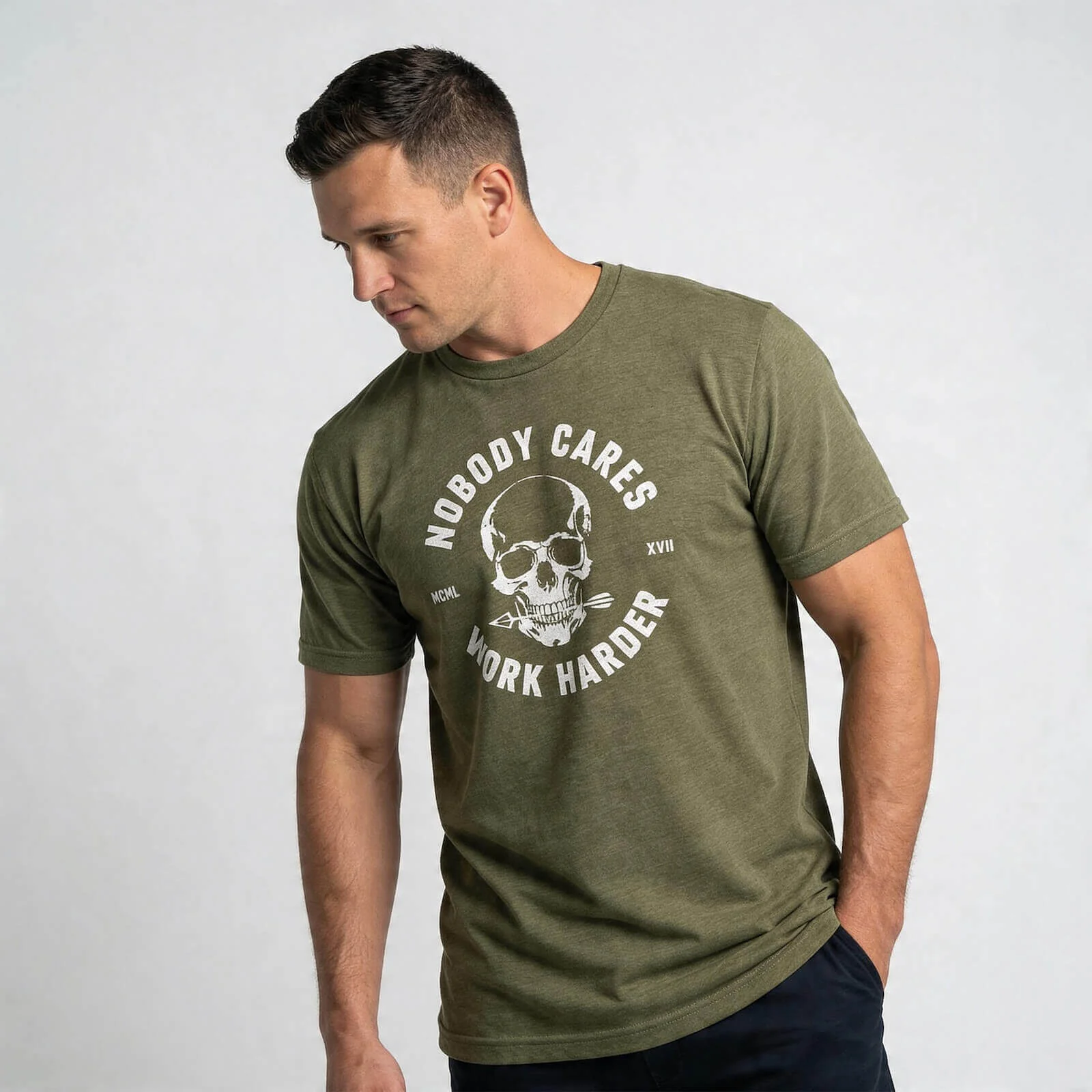 NOBODY CARES SKULL T-SHIRT - Image 6