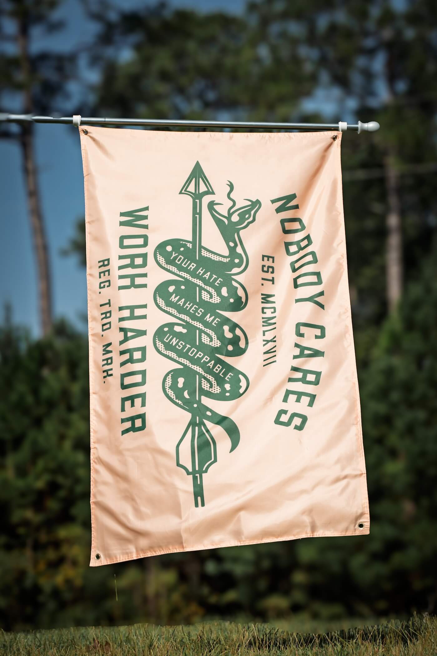 NOBODY CARES UNSTOPPABLE FLAG - Image 6