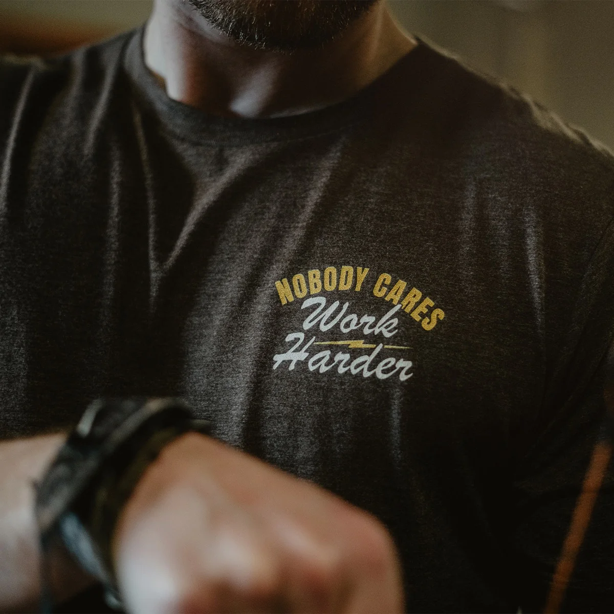NOBODY CARES VINTAGE STRIKE T-SHIRT - Image 6