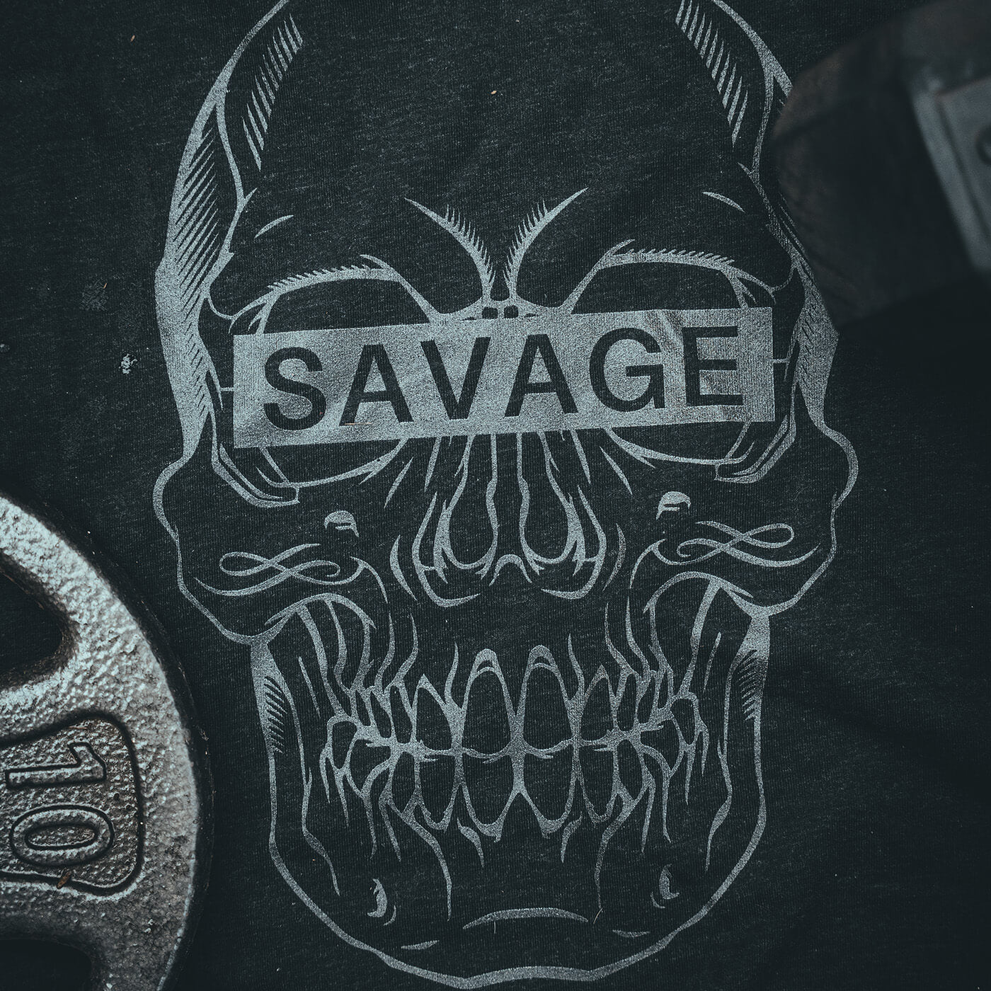 SAVAGE SKULL DARK T-SHIRT - Image 3